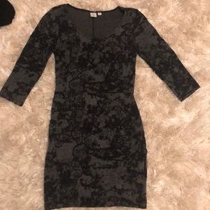 BP grey and black thick cotton dress